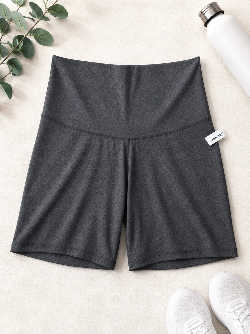 Old Navy PowerSoft Extra High-Rise Bike Shorts Gray XXL NWT